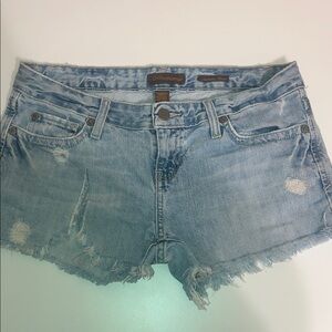 Aeropostale Light Blue Distressed Jean Shorts